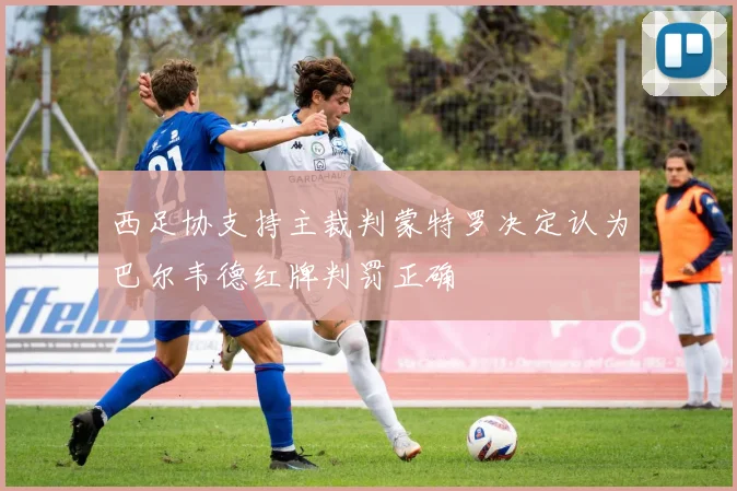 西足协支持主裁判蒙特罗决定认为巴尔韦德红牌判罚正确